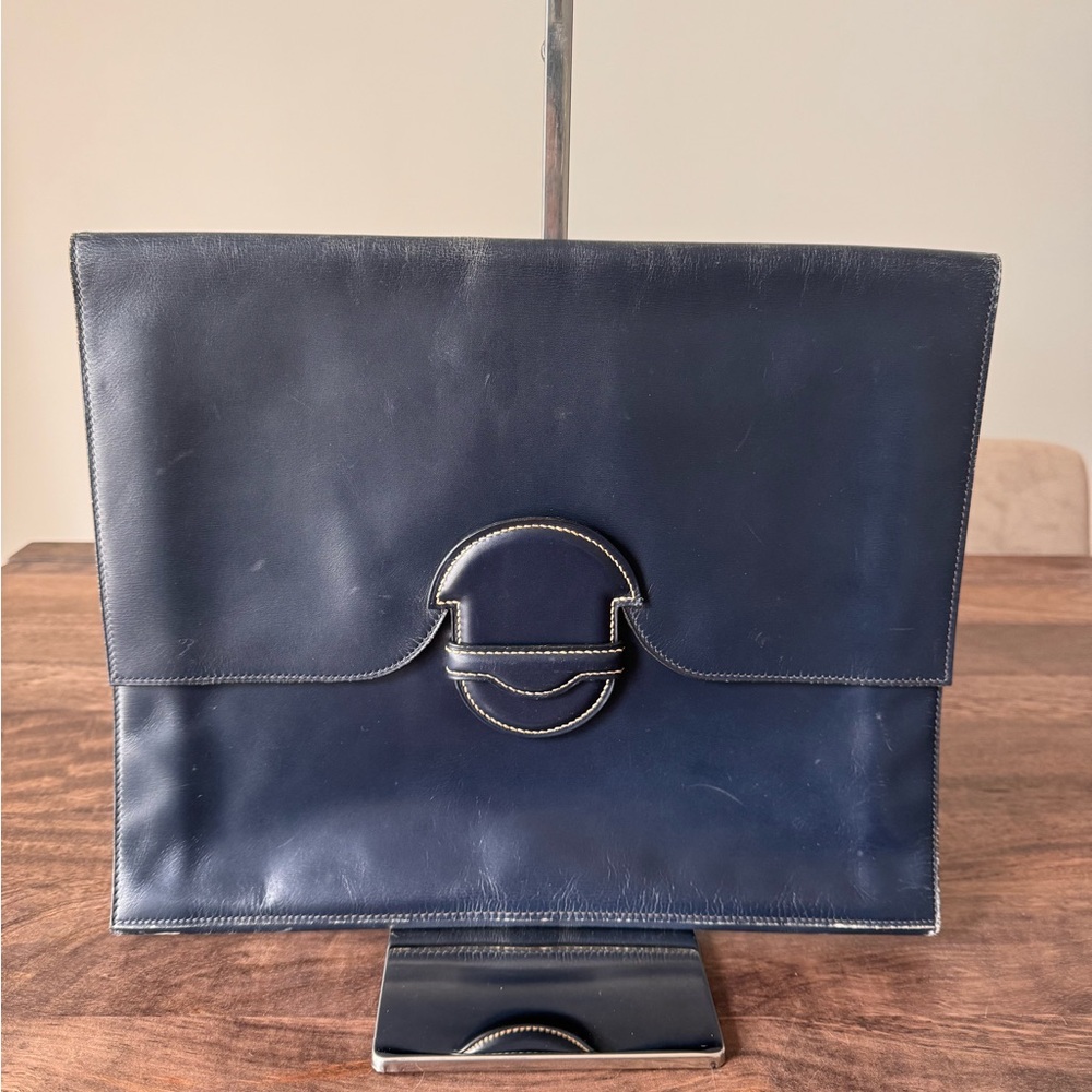 Hermes Box Calf Leather Clutch